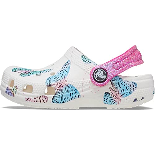 Crocs Classic Butterfly Clog T 208300, Unisex-Kinder und Jungen Hausschuhe, White Multi, 23/24 EU von Crocs