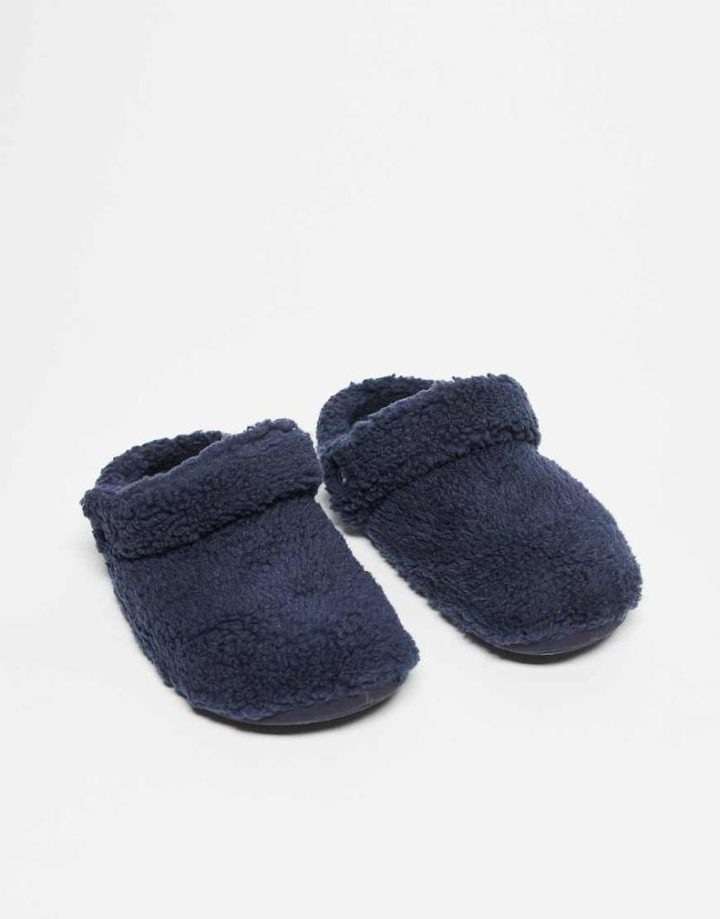 Crocs - Classic Cozzzy - Hausschuhe aus Fleece in Marineblau von Crocs