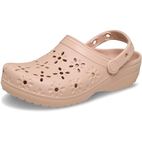 Crocs Classic Floral Cut-Out Clog 39-40 EU Pink Caramel von Crocs