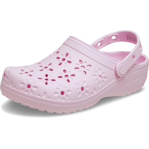 Crocs Classic Floral Cut-Out Clog 39-40 EU Pink Milk von Crocs