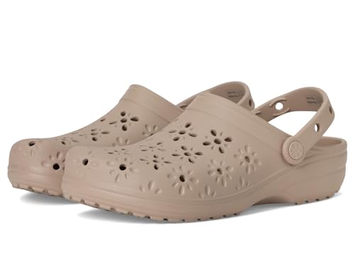 Crocs Classic Floral Cut-Out Clog 42-43 EU Taupe von Crocs