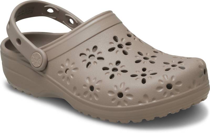 Crocs Classic Floral Cut Out Clog Clog, Sandale, Sommerschuh, Loafer mit Lüftungsöffnungen in Blütenstruktur von Crocs