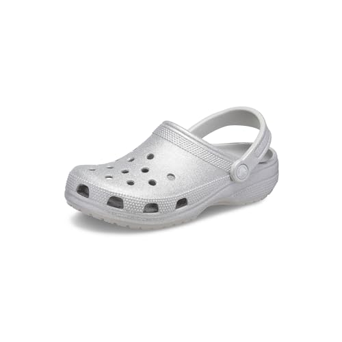 Crocs Unisex Adult's Classic Clog 38-39 EU Silver Glitter von Crocs