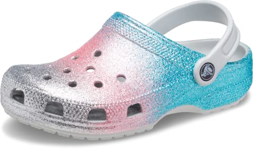 Crocs Classic Glitter Clog T, Holzschuh, Shimmer/Multi, von Crocs