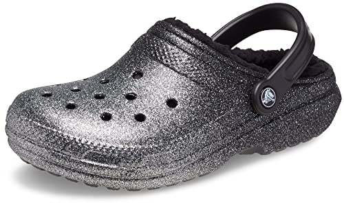 Crocs Unisex Klassisch Holzschuh, Schwarz Silber, 40/43 EU von Crocs