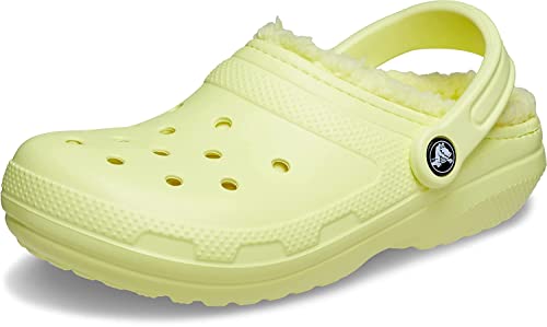 Crocs Classic Lined Tie Dye Clog Damen Classic Tie Dye Stripes Clog, Sulphur, 37/38 EU von Crocs