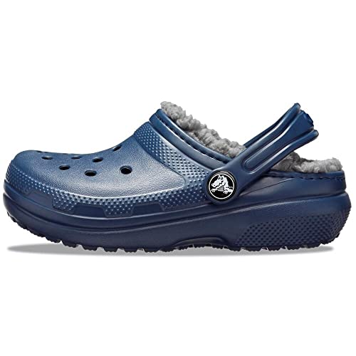 Crocs Unisex Kinder Classic Lined K Clogs, Navy Charcoal, 28/29 EU von Crocs