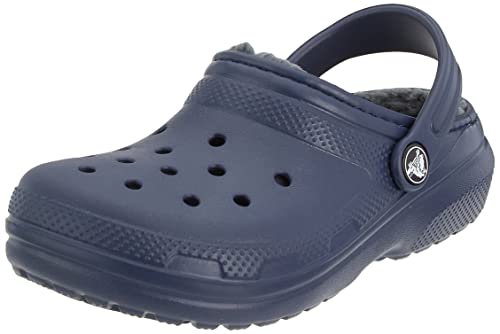 Crocs Unisex Kinder Classic Lined Clog T Holzschuh, Navy Charcoal, 25/26 EU von Crocs