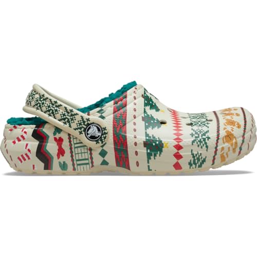 Crocs Classic Lined Fair Isle Clog 37-38 EU Bone von Crocs
