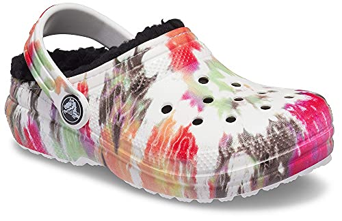 Crocs Classic Lined Tie-Dye Clog K Verstopfen, Black/Multi, 28/29 EU von Crocs