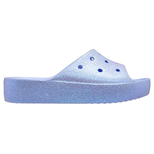 Crocs Classic Platform Glitter Slide 39-40 EU Moon Jelly von Crocs