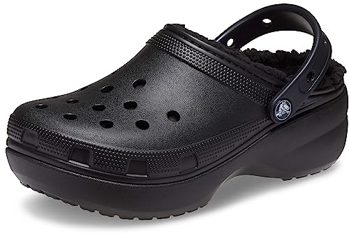 Crocs Classic Platform Lined Clog 42-43 EU Black von Crocs