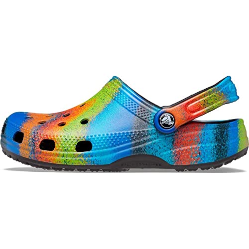 Crocs Classic Spray Dye Clog 208054, Unisex-Erwachsene, Black Multi, 36/37 EU von Crocs