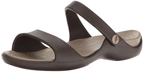 Crocs Cleo V Sandal Women, Damen Sandalen, Braun (Espresso/Mushroom), 33/34 EU von Crocs