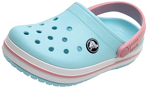 Crocs Unisex Kids Crocband Clog T, Ice Blue/White, 27/28 EU von Crocs