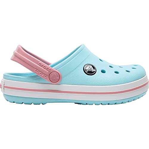 Crocs Unisex Kids Crocband Clog T, Ice Blue/White, 20/21 EU von Crocs