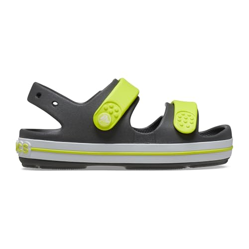 Crocs Crocband Cruiser K Sandale, Slate Grey/Acidity, 33 EU von Crocs