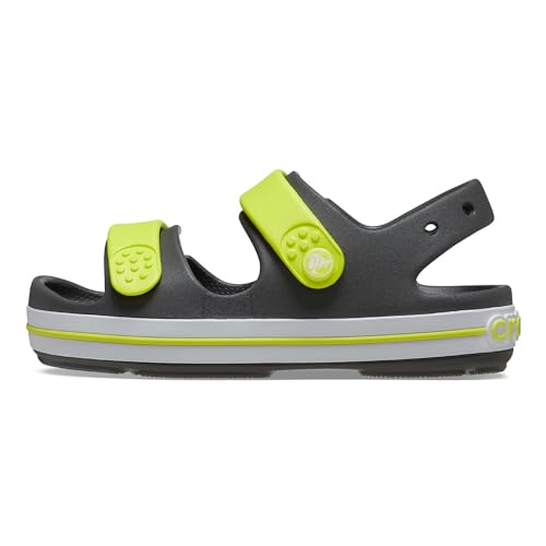 Crocs Crocband Cruiser K Sandale, Slate Grey/Acidity, 33 EU von Crocs