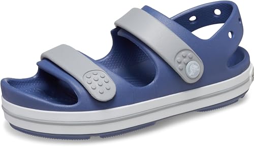 Crocs Crocband Cruiser Sandal K, Sandale, Bijou Blue/Light Grey, von Crocs