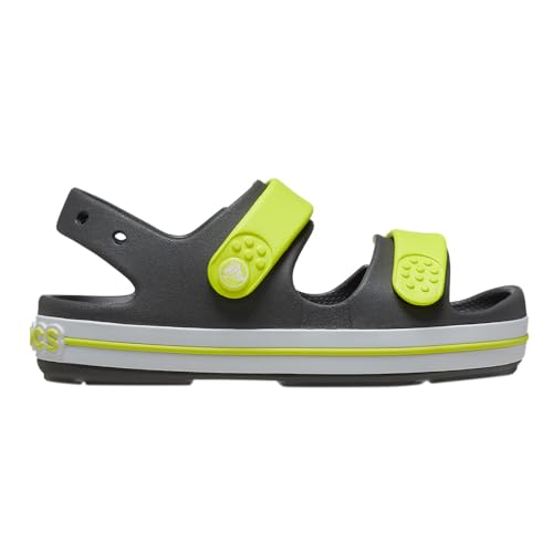 Crocs Crocband Cruiser T Sandale, Slate Grey/Acidity, 24/25 EU von Crocs