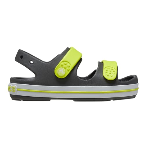 Crocs Unisex Kinder Crocband Cruiser Sandal T Sandalen, Slate Grey/Acidity, 27/28 EU von Crocs