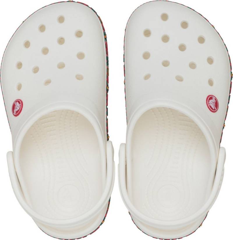 Crocs Crocband Holiday Clog K Clog Weihnachtsschuh, Hausschuh mit bunter Bordüre von Crocs