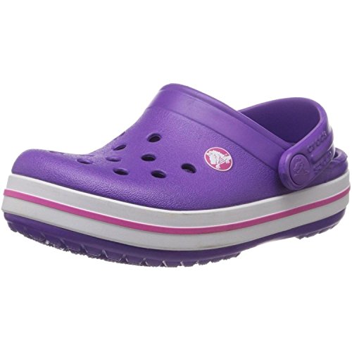 Crocs Crocband Kids, Unisex-Kinder Clogs, Rosa (Neon Purple/Neon Magenta), 19/21 EU von Crocs