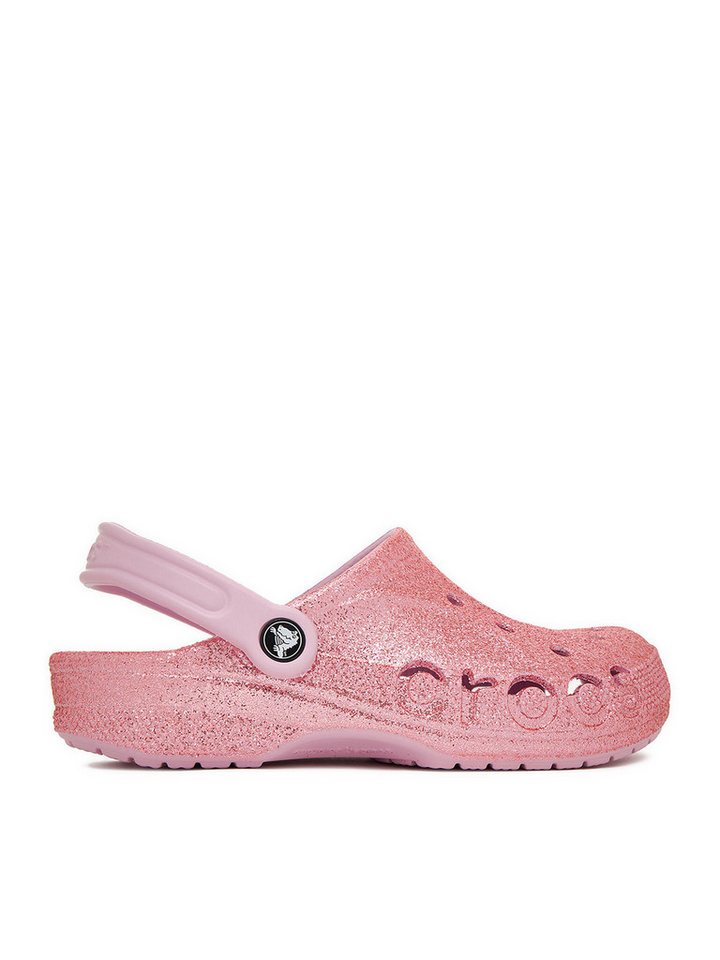 Crocs Crocs Damen Flip-Flops Crocs-C-BAYA GLITTER CLOG 205925-6GD Rosa Rosa Badepantolette von Crocs