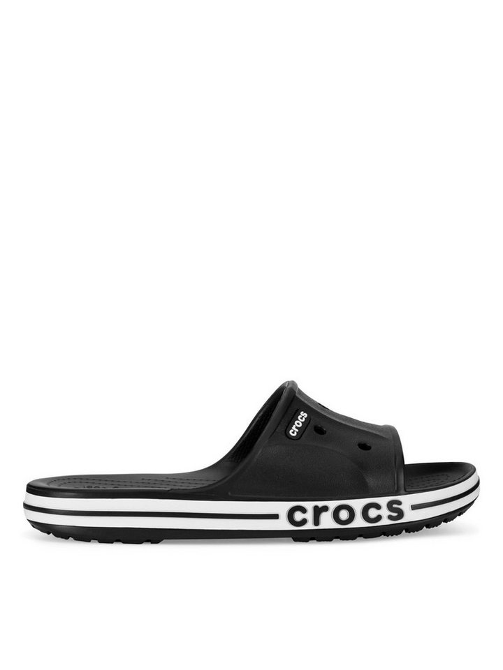 Crocs Crocs Herren Flip Flops Crocs-BAYABAND SLIDE 205392-066 Schwarz Weiß S Badepantolette von Crocs