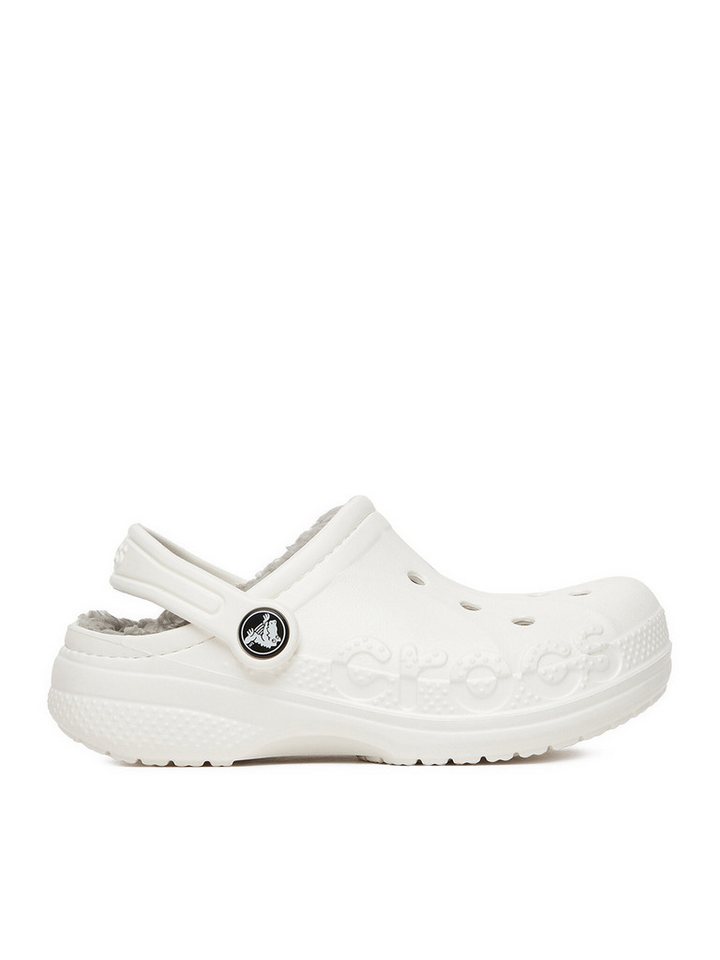Crocs Crocs Mädchen Flip-Flops Crocs-C-BAYA LINED CLOG K 207500-11H Weiß Wei Badepantolette von Crocs