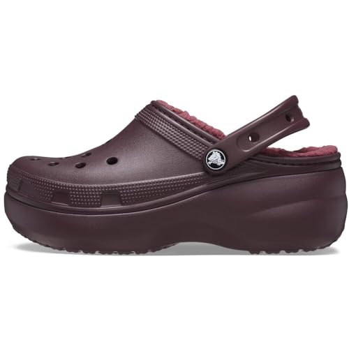 Crocs Damen 207938-6Wd Classic Plateau Gefüttert Clog, Dark Cherry, 34/35 EU von Crocs