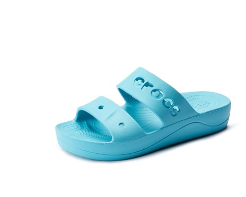 Crocs Baya Amazon Sandalen mit Keilabsatz, Damenclog, Digital Aqua, 38 EU, Digital Aqua, 37.5 EU von Crocs