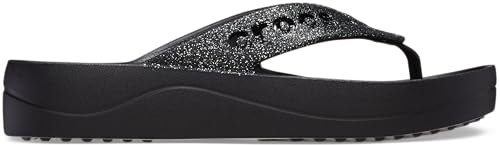 Crocs Damen Baya Plateau-Flip Keilsandale, Schwarz, 36 EU von Crocs