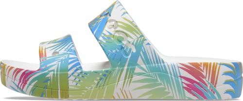 Crocs Damen Baya Platform Sandal Holzschuh, Tropical/White Print, 39 EU von Crocs