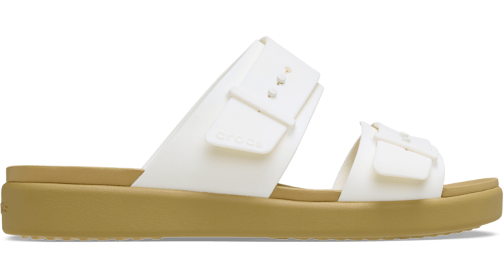 Crocs | Damen | Brooklyn Buckle Low Low | Sandalen | neutrals | 33 von Crocs