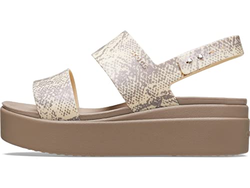 Crocs Damen Brooklyn Low Wedge Sandalen, Vanilla Multi, 42 EU von Crocs