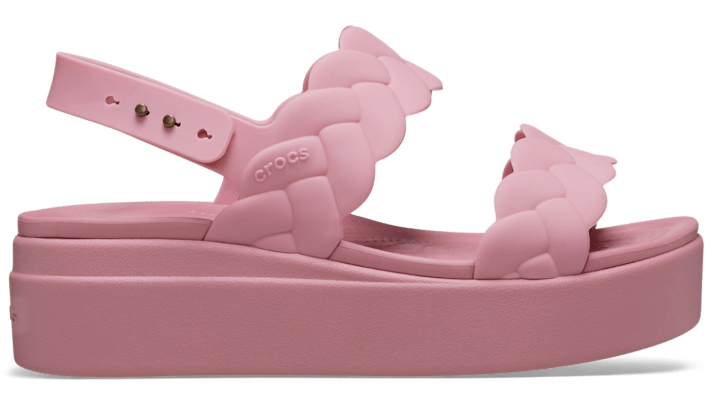 Crocs | Damen | Brooklyn Woven Low  | Sandalen | Pink | 36 von Crocs