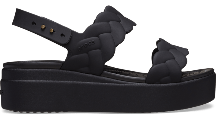 Crocs | Damen | Brooklyn Woven Low  | Sandalen | Schwarz | 41 von Crocs
