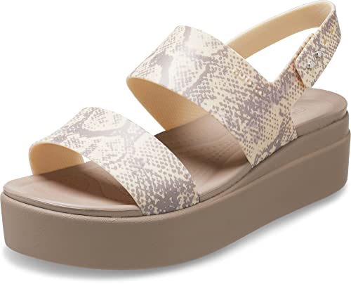 Crocs Damen Brooklyn Low Wedge Sandalen, Vanilla Multi, 41/42 EU von Crocs