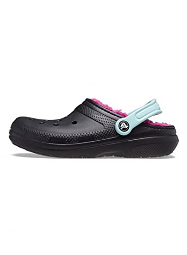 Crocs Damen Classic Lined Slipper, Black/Pink Multi, 48/49 EU von Crocs