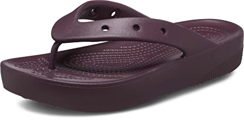 Crocs Damen Classic Platform Flip W Flipflop, Dark Cherry, 36/37 EU von Crocs