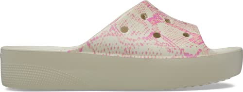 Crocs Damen Classic Platform Flip W Flipflop, Knochenfarben, 38 EU von Crocs