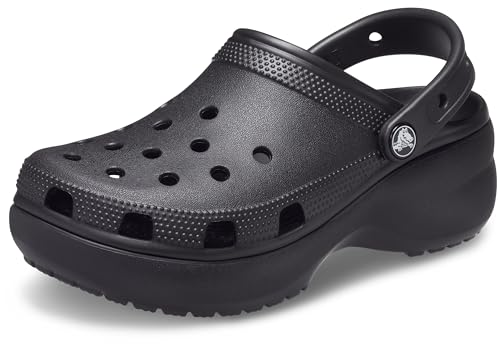 Crocs womens Classic Platform Clog Clog, Black, 37/38 EU von Crocs