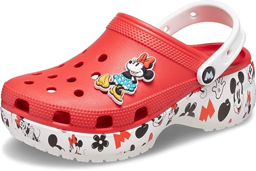 Crocs Damen Disney Minnie Mouse Classic Plateau Clogs, flame, 6 von Crocs