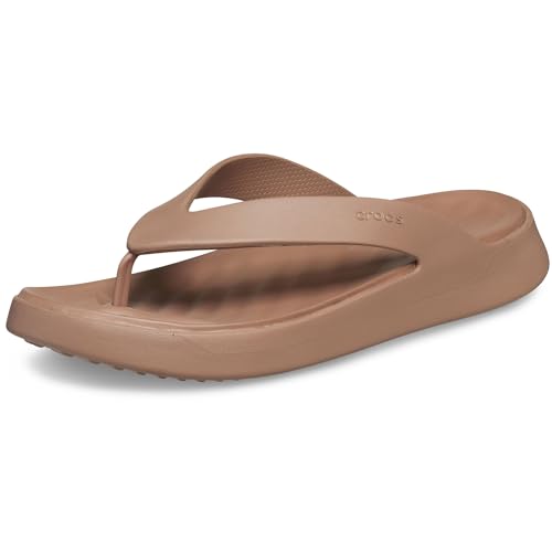 Crocs Damen Getaway Flip, Latte, Größe 38, latte, 37/38 EU von Crocs