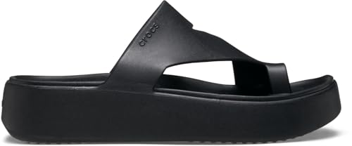 Crocs Herren Getaway Platform Toe Loop Sandalen, Black, 39/40 EU von Crocs