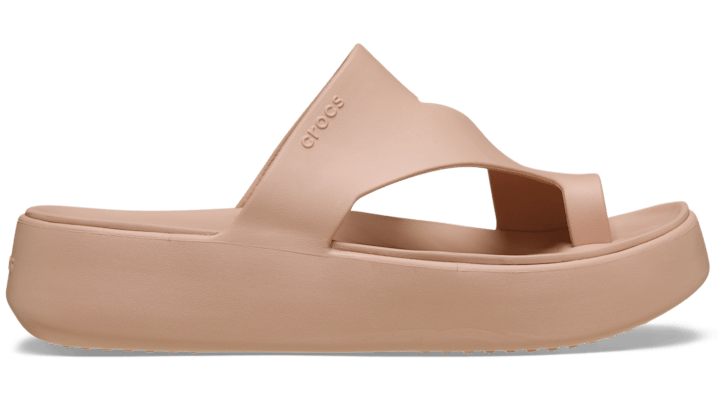 Crocs | Damen | Getaway Platform Toe Loop | Sandalen | Pink | 37 von Crocs