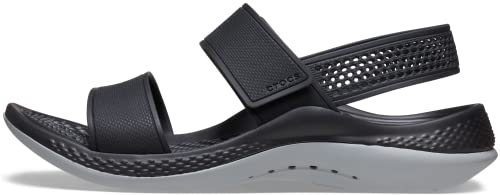 Crocs Damen Literide 360 sandaal w Holzschuh, Schwarz Hellgrau, 42/43 EU von Crocs