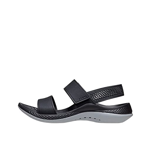 Crocs Herren LiteRide 360 Sandal W Sandalen, Black/Light Grey, 42/43 EU von Crocs