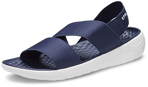 Crocs Damen Literide Stretch sandaal W Holzschuh, Navy White, 34/35 EU von Crocs